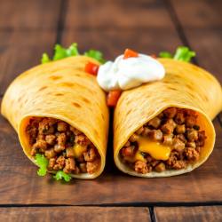 Beef and Cheese Tortilla Wraps