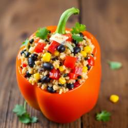 Stuffed Bell Peppers with Quinoa and Black Beans