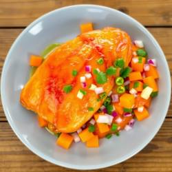 Citrus-Glazed Chicken with Orange Salsa