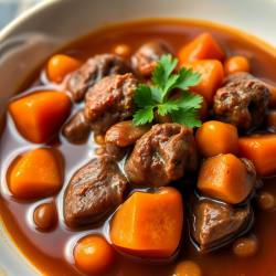 Hearty Beef and Beer Stew with Beans