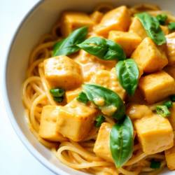 Creamy Panang Tofu Stir-Fry with Shirataki Noodles