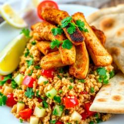 Chicken Shawarma with Tabbouleh Bulgur