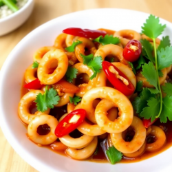 Spicy Garlic Squid Stir-Fry