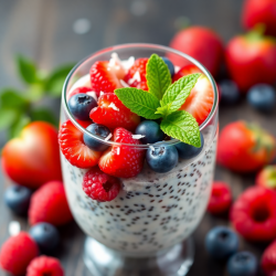 Healthy Berry Chia Pudding