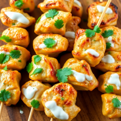 Creamy Yogurt Chicken Skewers