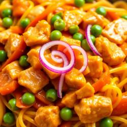 Curry Chicken Noodle Stir-Fry