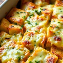 Cheesy Bread Cube Bake