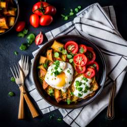 Hash Brown Potato and Egg Breakfast