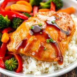 Soy Sauce Glazed Chicken with Vegetables