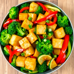 Stir-Fried Tofu and Vegetable Medley