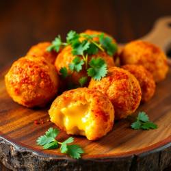 Spicy Cauliflower and Cheese Potato Balls