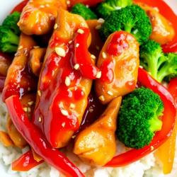 Savory Ketchup Chicken Stir-Fry