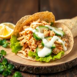 Creamy Mayonnaise Chicken Wrap