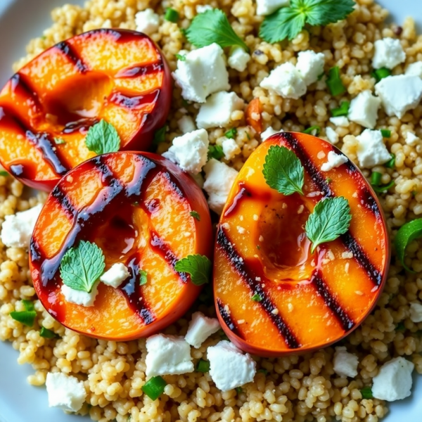 Grilled Peach and Quinoa Salad