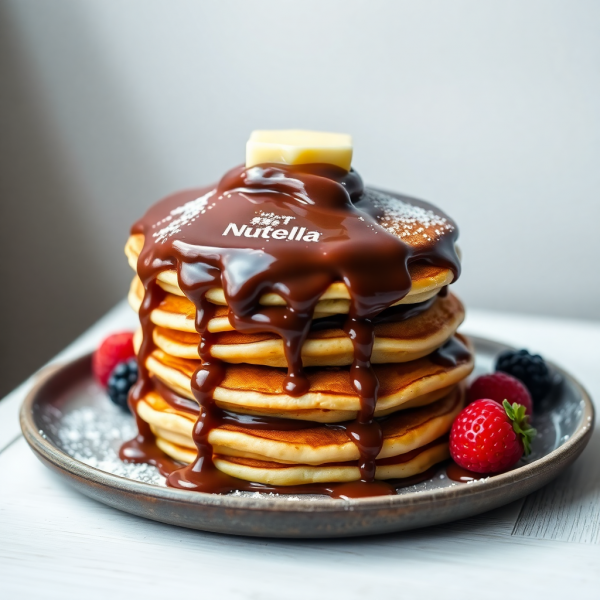 Nutella Flour Pancakes