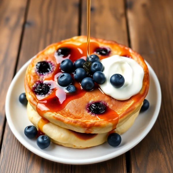 Blueberry German Pancake