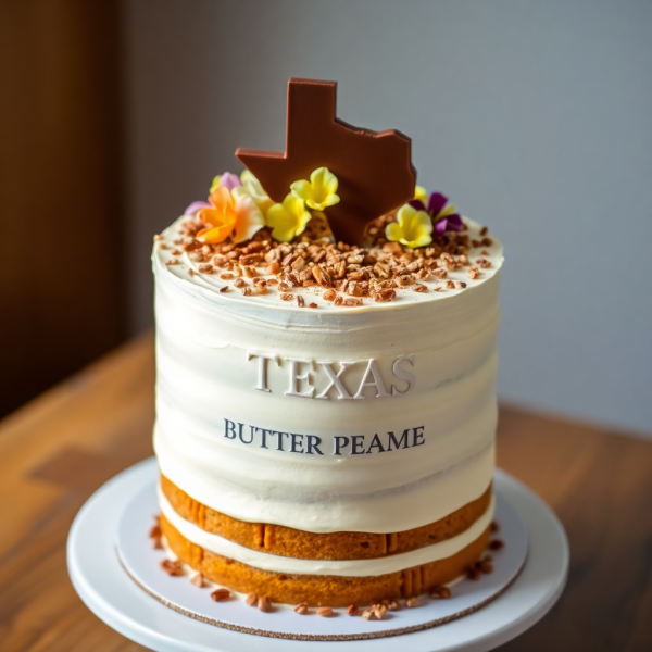 Texas Pecan Layer Cake with Bourbon Buttercream