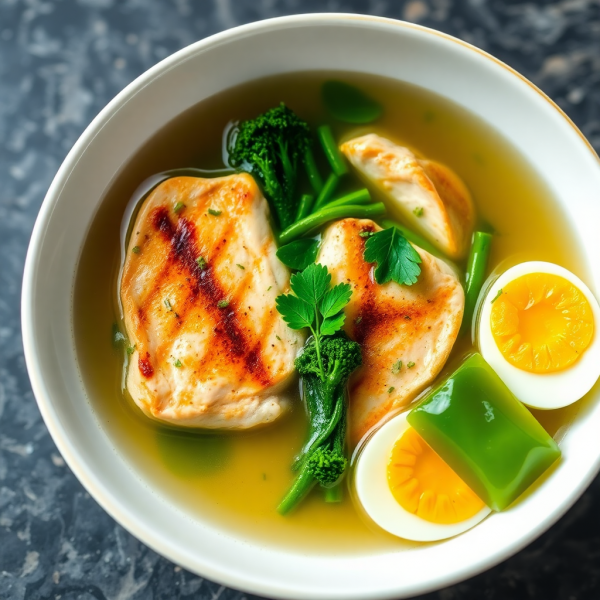 Herbed Chicken and Vegetable Consommé