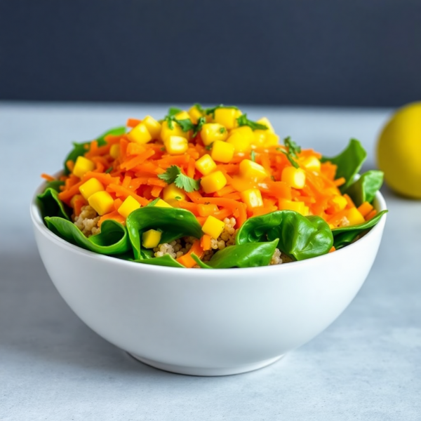 Vibrant Carrot and Corn Quinoa Bowl