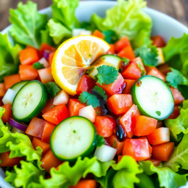 Refreshing Balsamic Veggie Salad