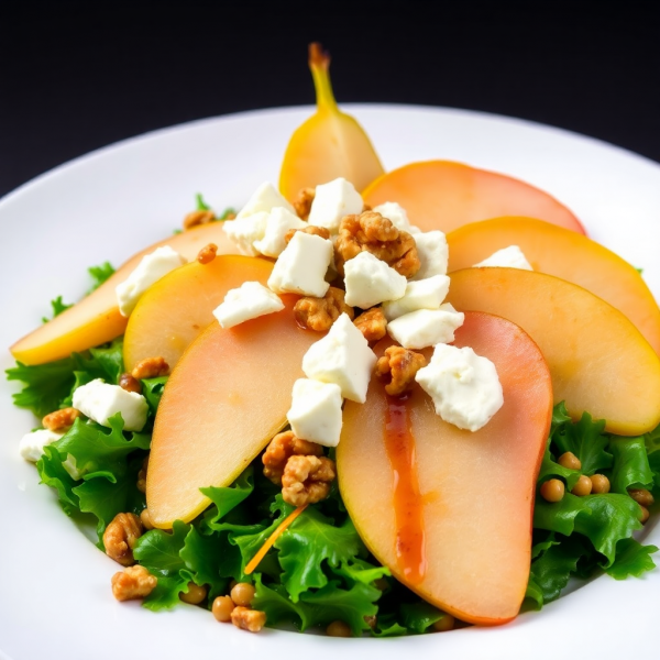 Savory Pear and Goat Cheese Salad