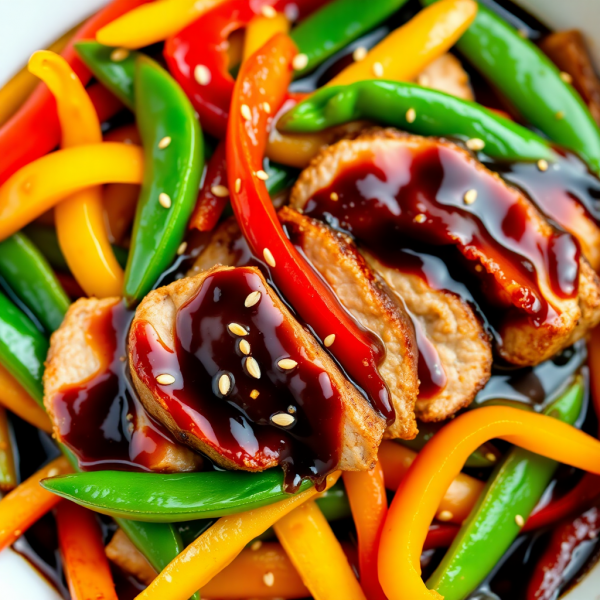 Soy Sauce Glazed Pork Stir-Fry