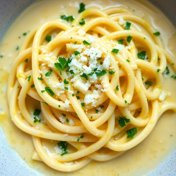 Creamy Garlic Milk Pasta