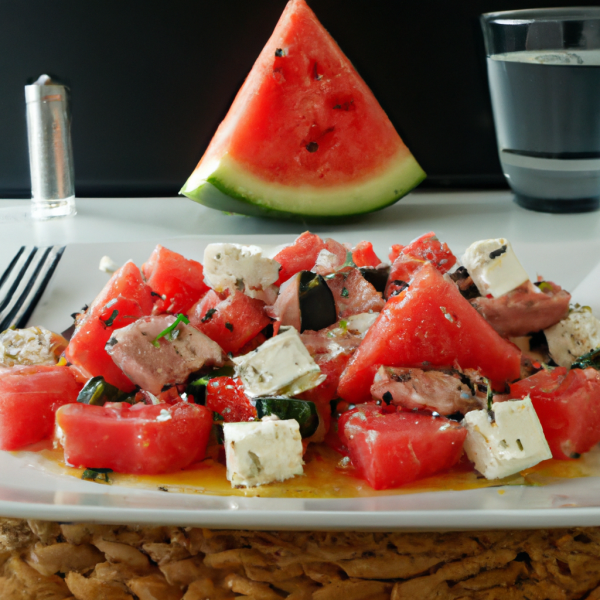 Tuna and Watermelon Salad