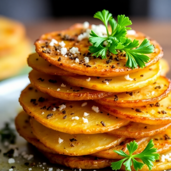 Herb-Crusted Potato Stack