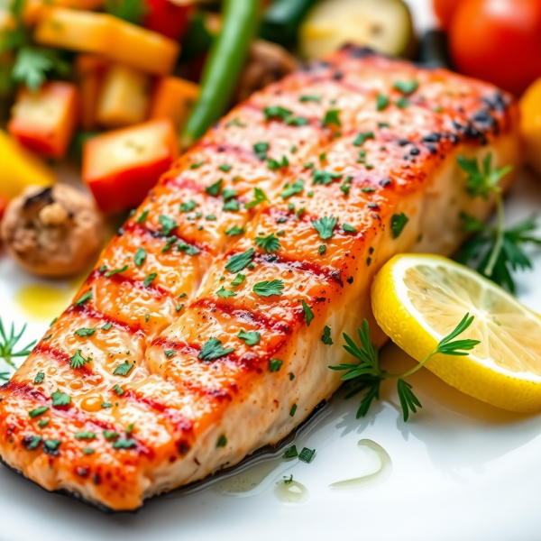 Lemon Herb Grilled Salmon