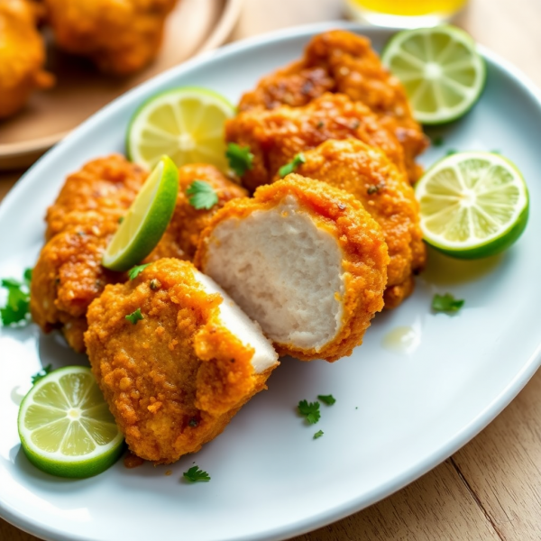 Brazilian Lemonade Infused Fried Chicken