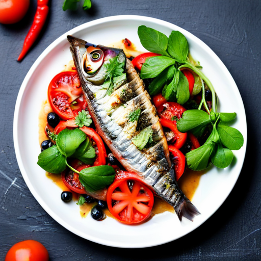 Grilled Mackerel with Herbs