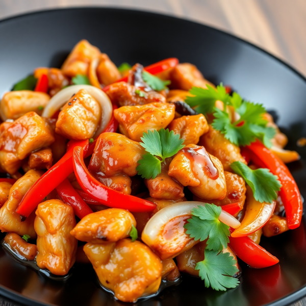 Coffee-Infused Chicken Stir-Fry