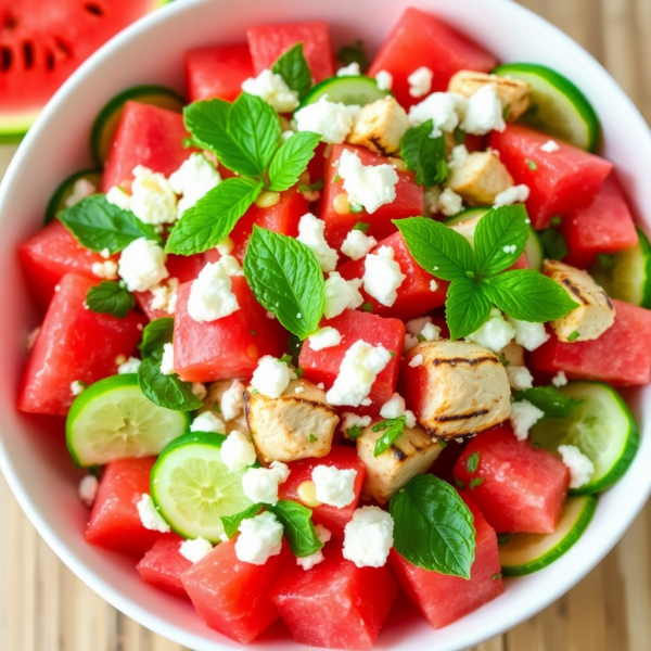 Watermelon Chicken Salad