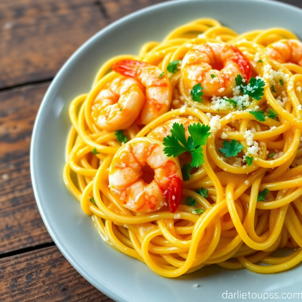 Garlic Butter Shrimp Pasta