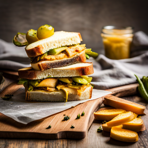 Crispy Pickle Grilled Cheese for One