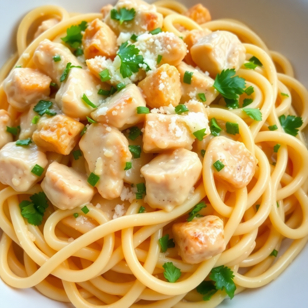 Creamy Garlic Chicken Pasta