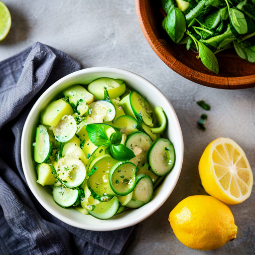 Cucumber Salad in a Bowl