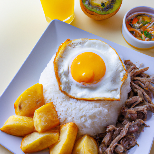 Peruvian Rice, Eggs, Potatoes and Beef (Arroz con Huevo, Papas y Carne)