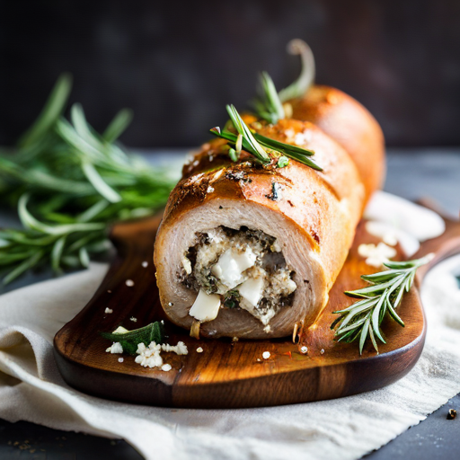 Apple Stuffed Pork Roll-Up