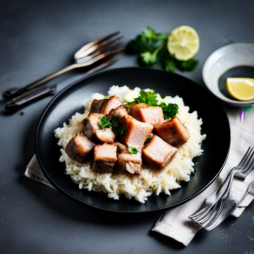  Creamy Pork with Rice 