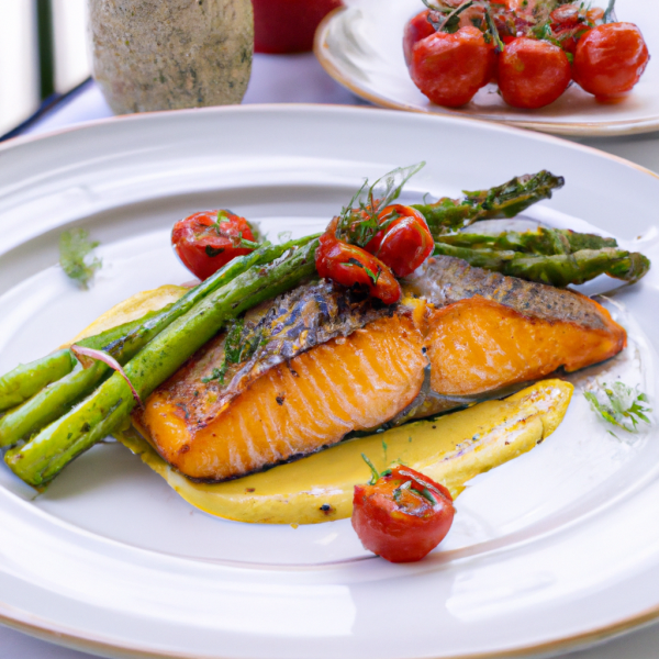 Grilled Salmon with Asparagus