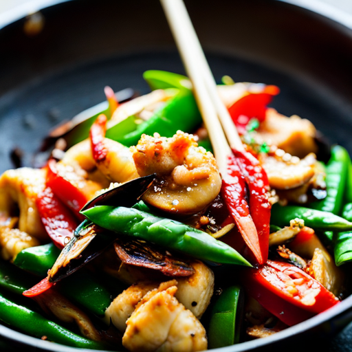 Spicy Crab 'n' Mushroom Stir-Fry