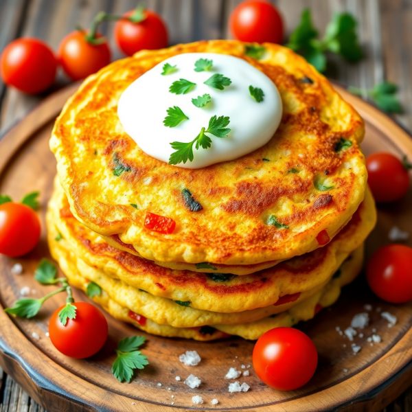 Fluffy Vegetable Pancakes
