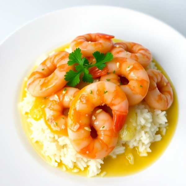 Garlic Butter Shrimp and Rice