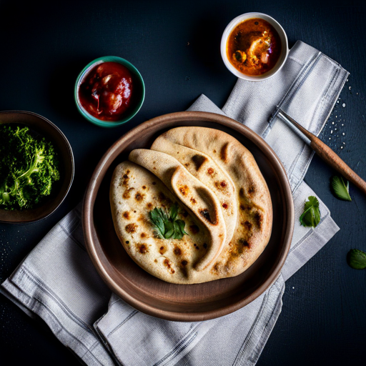 Indian Spicy Stuffed Naan Bread