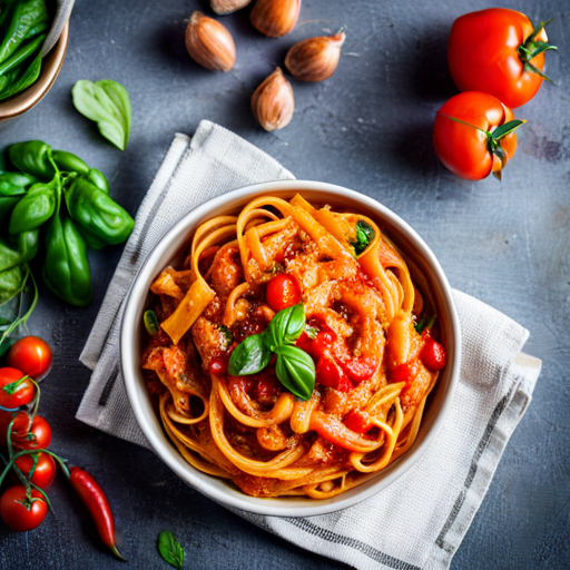 Vegan Spicy Tomato Pasta