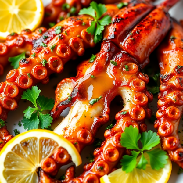 Grilled Octopus with Lemon and Herbs