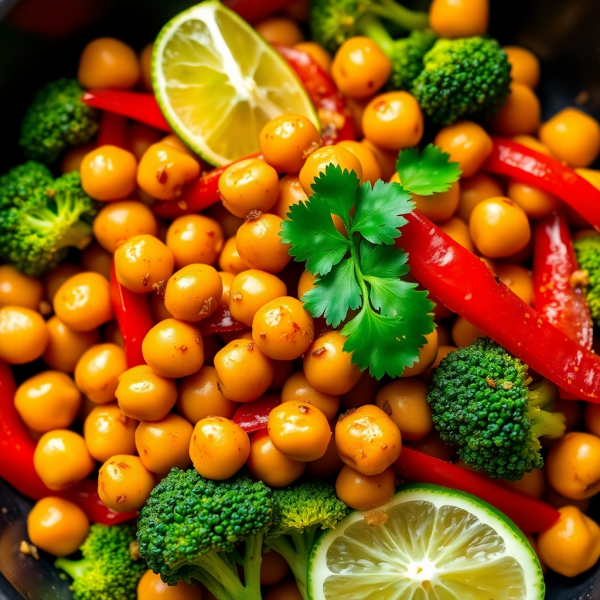 Spicy Chickpea Stir-Fry