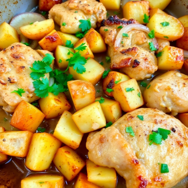 Savory Chicken and Potato Bake
